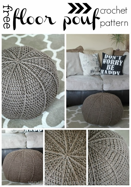 Crochet Floor Pouf Pattern 