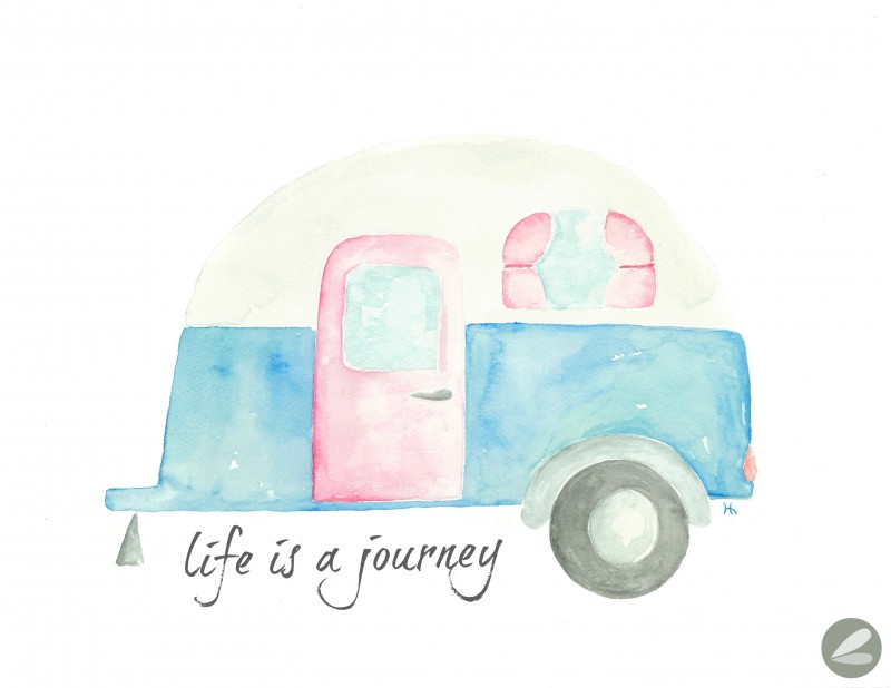 Life is a Journey  Camper Printable Art