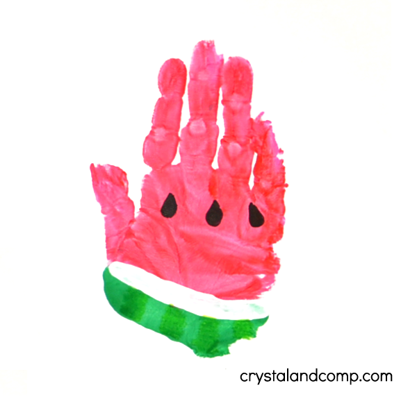Watermelon-Hand-Print-Art