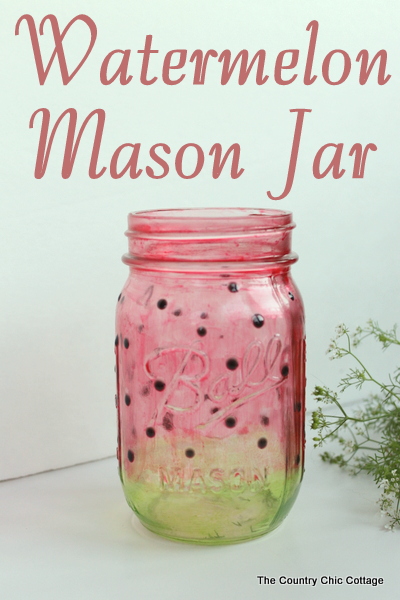 watermelon mason jar craft
